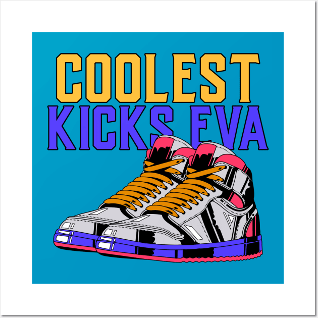 Sneaker Head Sneakerhead Kicks Sneakers Addict Wall Art by Tip Top Tee's